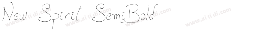 New Spirit SemiBold字体转换